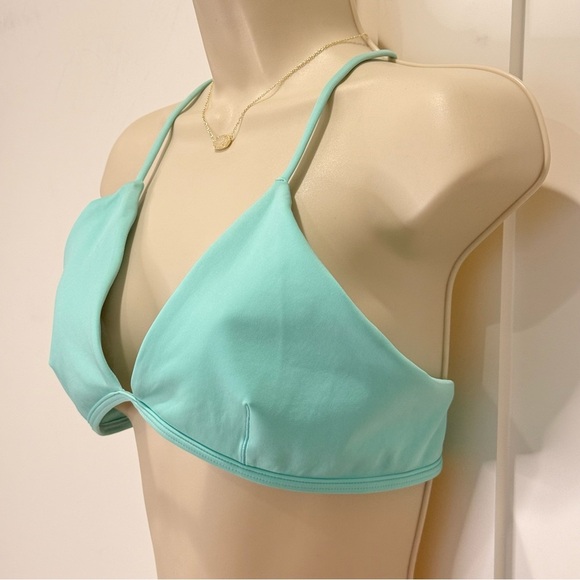 Left On Friday Reef Bikini Top Aqua Blue XL Multi Strap Cross Back Beachy Vacay - Picture 5 of 8